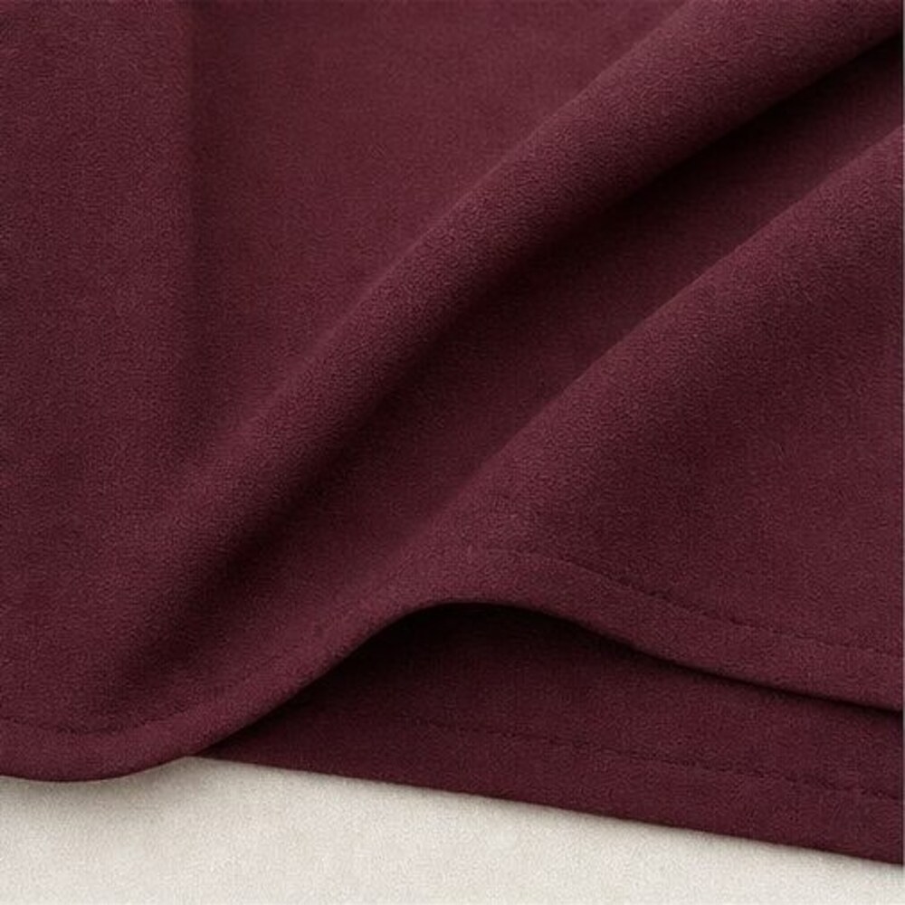 Burgundy Ruffle Blouse - Picture 6 of 6